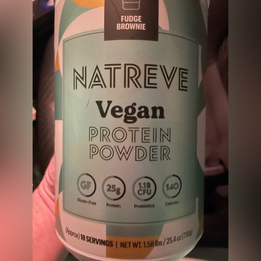 New sealed Natreve vegan protein. Fudge brownie
